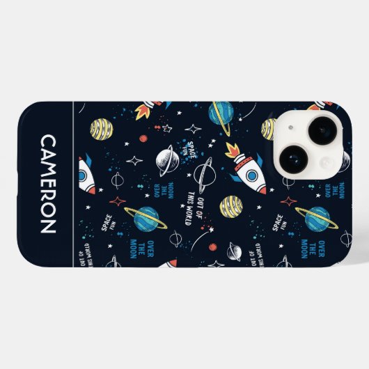 Uit dit World Space Pattern Case-Mate iPhone Case (Achterkant (horizontaal))