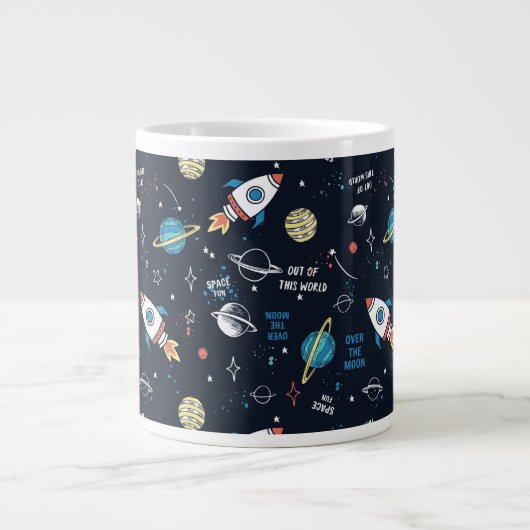Uit dit World Space Pattern Grote Koffiekop (Voorkant)
