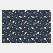 Uit dit World Space Pattern Inpakpapier Vel (Voorkant 2)