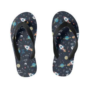 Uit dit World Space Pattern Kinder Teenslippers