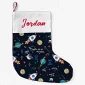 Uit dit World Space Pattern Kleine Kerstsok (Voorkant)