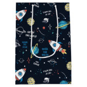 Uit dit World Space Pattern Medium Cadeauzakje (Achterkant)