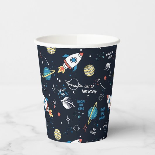 Uit dit World Space Pattern Papieren Bekers (Links)