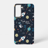 Uit dit World Space Pattern Samsung Galaxy Hoesje (Achterkant)