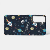 Uit dit World Space Pattern Samsung Galaxy Hoesje (Achterkant horizontaal)