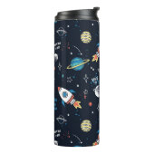 Uit dit World Space Pattern Thermosbeker (Gedraaid links)