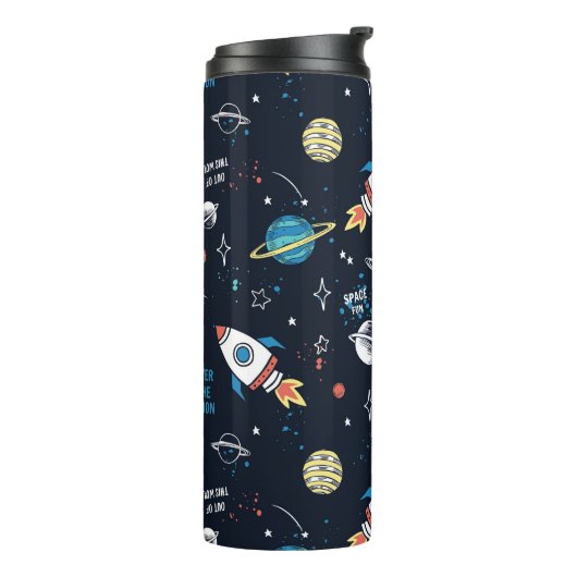 Uit dit World Space Pattern Thermosbeker (Gedraaid links)