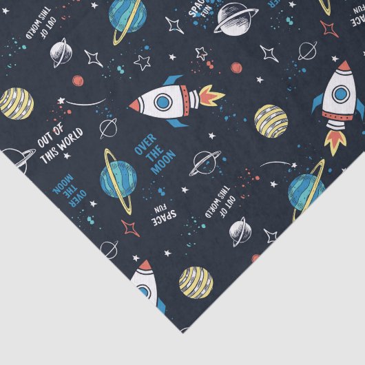 Uit dit World Space Pattern Tissuepapier (Detail)