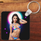 Uit dit World Swimsuit Model Sleutelhanger (Achterkant)