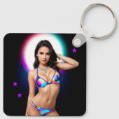 Uit dit World Swimsuit Model Sleutelhanger (Achterkant)