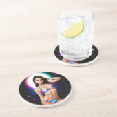 Uit dit World Swimsuit Model Zandsteen Onderzetter (Zijkant)