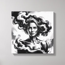 Uit duisternis, kracht canvas afdruk