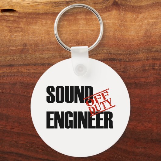 UIT-DUTY SOUND ENGINEER LIGHT SLEUTELHANGER (Voorkant)