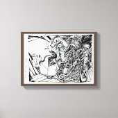 Uit een lege kamer vliegen... canvas afdruk (Voorkant)