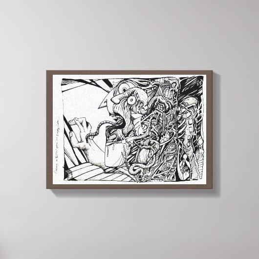 Uit een lege kamer vliegen... canvas afdruk (Voorkant)