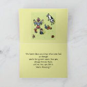 UIT ELKAAR GESCHEURDE MOEDERDAG-KAART BEDANKKAART (Binnen)