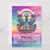 Uit en trots Gay Pride Party Kaart (Voorkant)