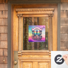 Uit en trots Gay Pride Party Raamsticker