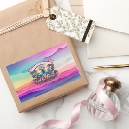 Uit en trots Gay Pride Party Rechthoekige Sticker