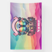 Uit en trots Gay Pride Party Spandoek (Verticaal)