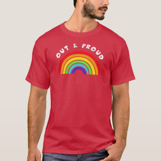 Uit en Trots Tshirt LGBT Pride LGBTQ Supporter P