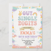 Uit enkele cijfers vrede verjaardag uitnodiging (Voorkant)