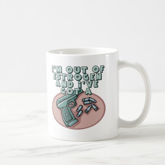 Uit Estrogen T-shirts en cadeautjes voor haar Koffiemok (Rechts)