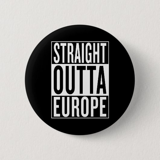 uit Europa Ronde Button 5,7 Cm (Voorkant)
