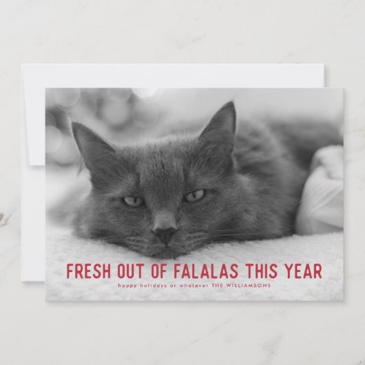 Uit Falalas Sarcastic Funny Holiday Cards Feestdagenkaart (Voorkant)