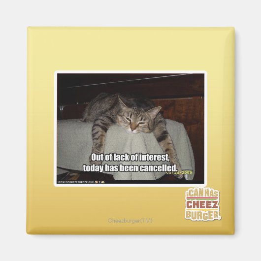 Uit gebrek aan belangstelling magneet (Voorkant)