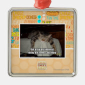 Uit gebrek aan belangstelling metalen ornament (Voorkant)