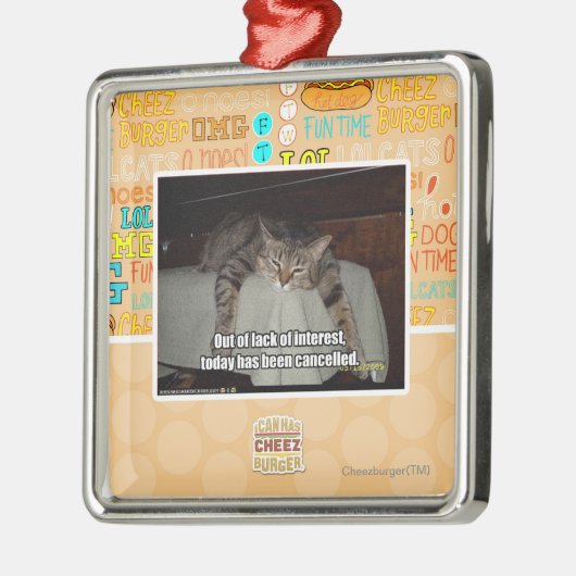 Uit gebrek aan belangstelling metalen ornament (Links)