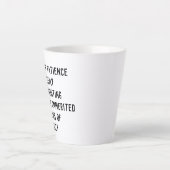 Uit geduld voor zeer teleurstellende Mannen Latte Mok (Voorkant)