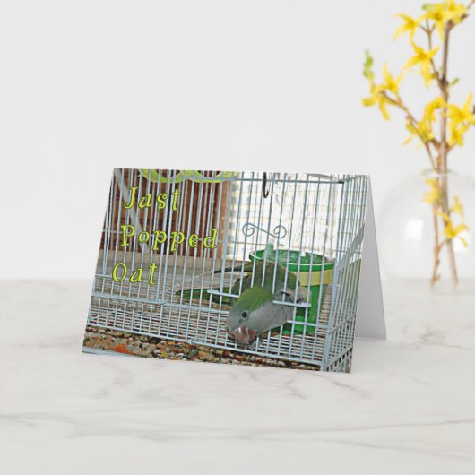 Uit geknald kaart (Gele Bloem)