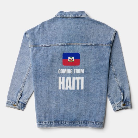 Uit Haïti komen Denim Jacket (Achterkant)
