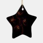 Uit het Abstracte donkere Star-Ornament Keramisch Ornament (Rechts)