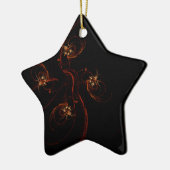 Uit het Abstracte donkere Star-Ornament Keramisch Ornament (Links)
