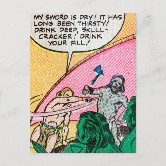 Uit het Barbaarse Briefkaart #2 van 3 (Voorkant)