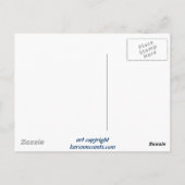 "Uit het blauw" Koi viskunst schilderen! Briefkaart (Achterkant)