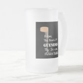 "Uit het boek van Guenesis's", gevroren glas. Matglas Bierpul (Voorkant rechts)