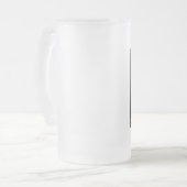 "Uit het boek van Guenesis's", gevroren glas. Matglas Bierpul (Voorkant links)