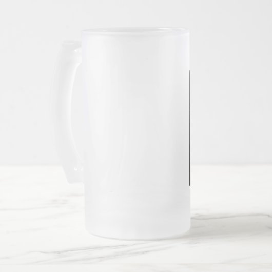 "Uit het boek van Guenesis's", gevroren glas. Matglas Bierpul (Voorkant links)