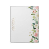 Uit het bureau van de zwarte roze Waterverf Notitieblok (Linkerzijde)