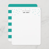 Uit het bureau van notitiekaarten voor leraren kaart (Voorkant / Achterkant)