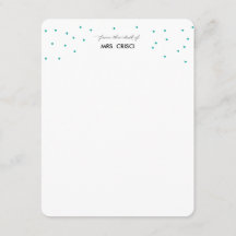 Uit het bureau van notitiekaarten voor leraren