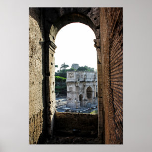 Uit het Colosseum kijken Poster