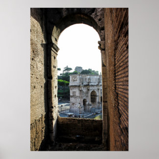 Uit het Colosseum kijken Poster