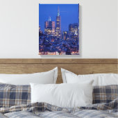 Uit het dak van de gevangenis op Alcatraz genomen Canvas Afdruk (Insitu (Slaapkamer))