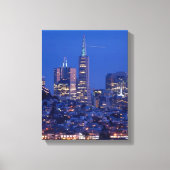 Uit het dak van de gevangenis op Alcatraz genomen Canvas Afdruk (Voorkant)