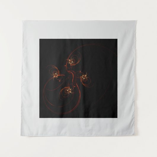 Uit het Donker Modern Minimalistisch Abstracte Kun Wandkleed (Voorkant)